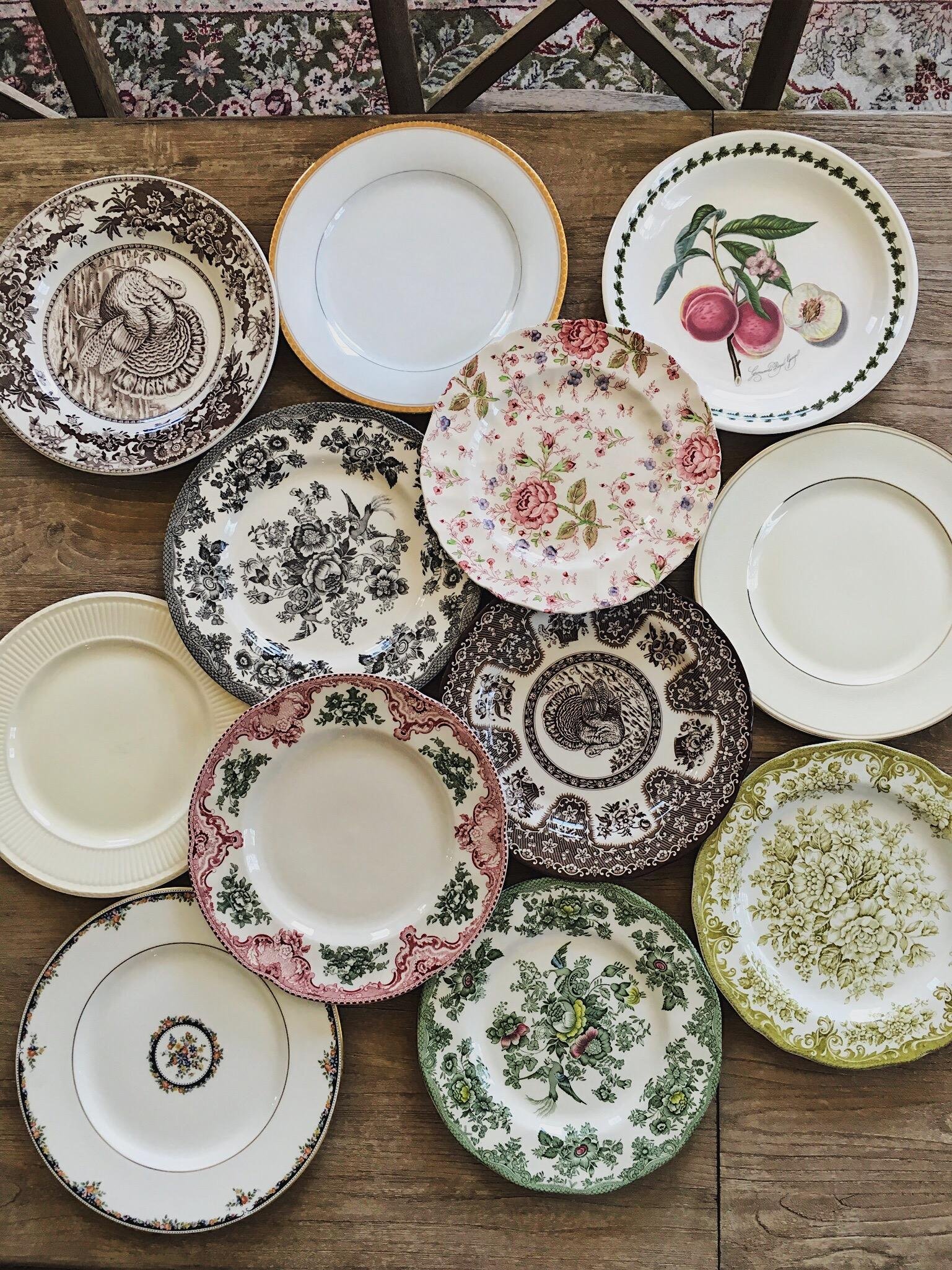 Antique China Plate Wall
